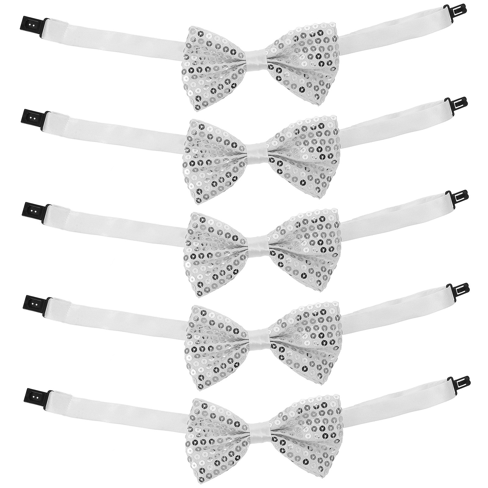 Bow Tie Pre Tied - 5Pcs Children Sequin Bow Ties Pre-Tied