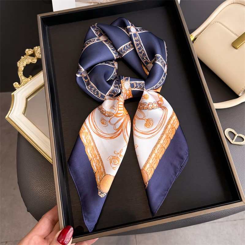 Blue Classic Chain Print Squar - Face Scarf Mask 评论和价格