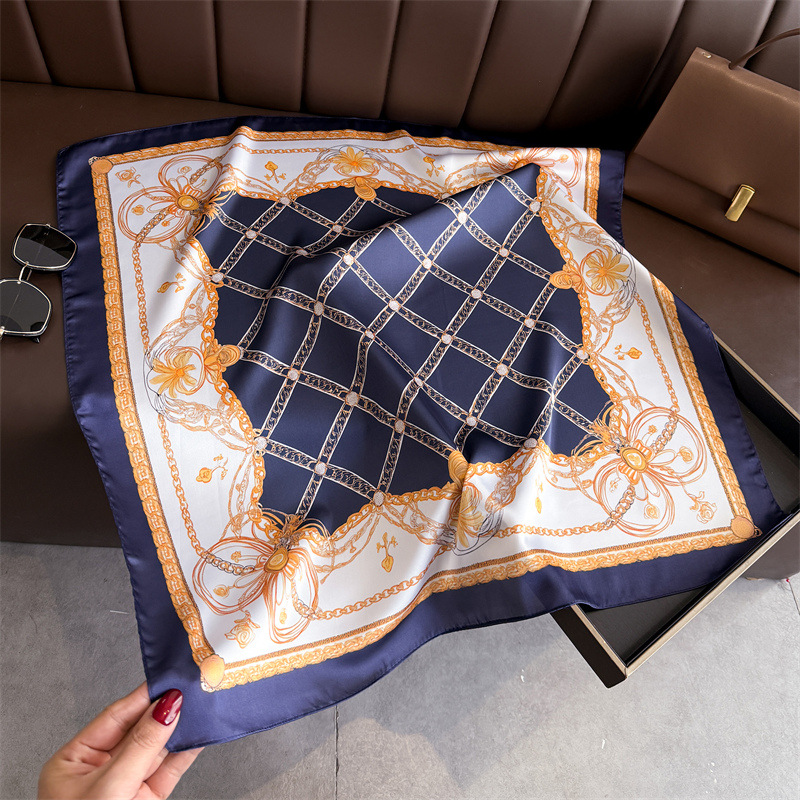 Blue Classic Chain Print Squar - Face Scarf Mask 评论和价格
