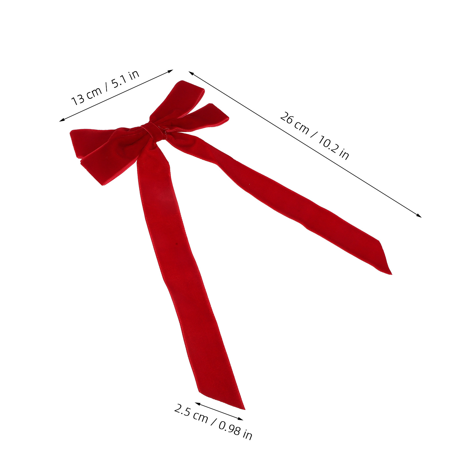 12Pcs Red Ribbon Christmas Bow - Bow Tie Pre Tied 评论和价格