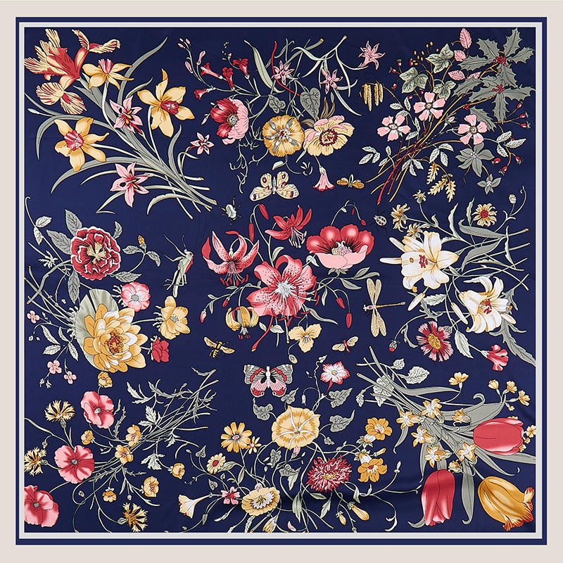 POBING Twill Silk Scarf Women  - Face Scarf Mask 评论和价格