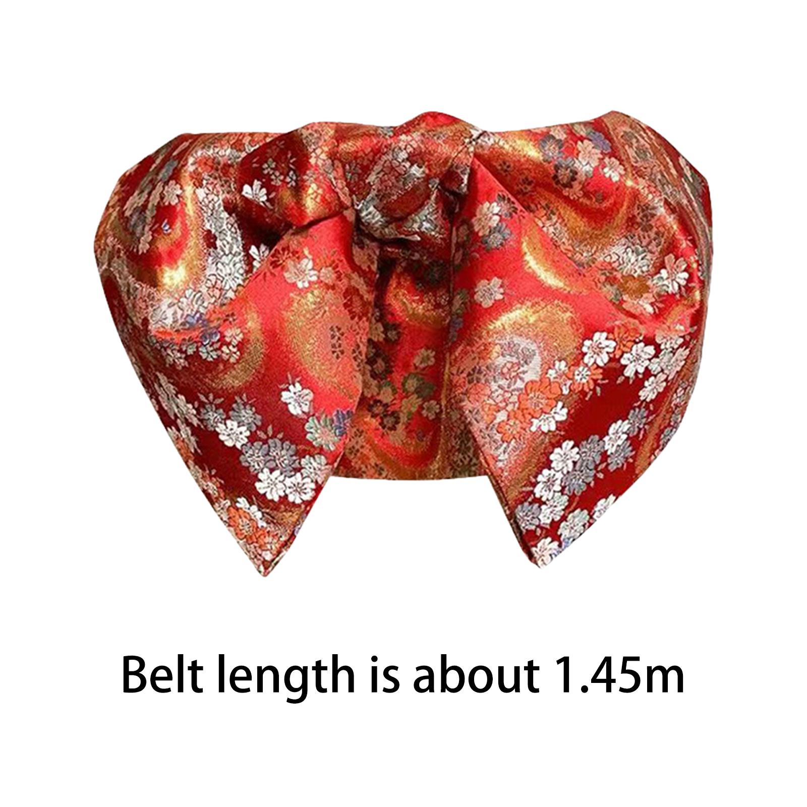 Traditional Japanese Obi Belt  - Bow Tie Pre Tied 评论和价格