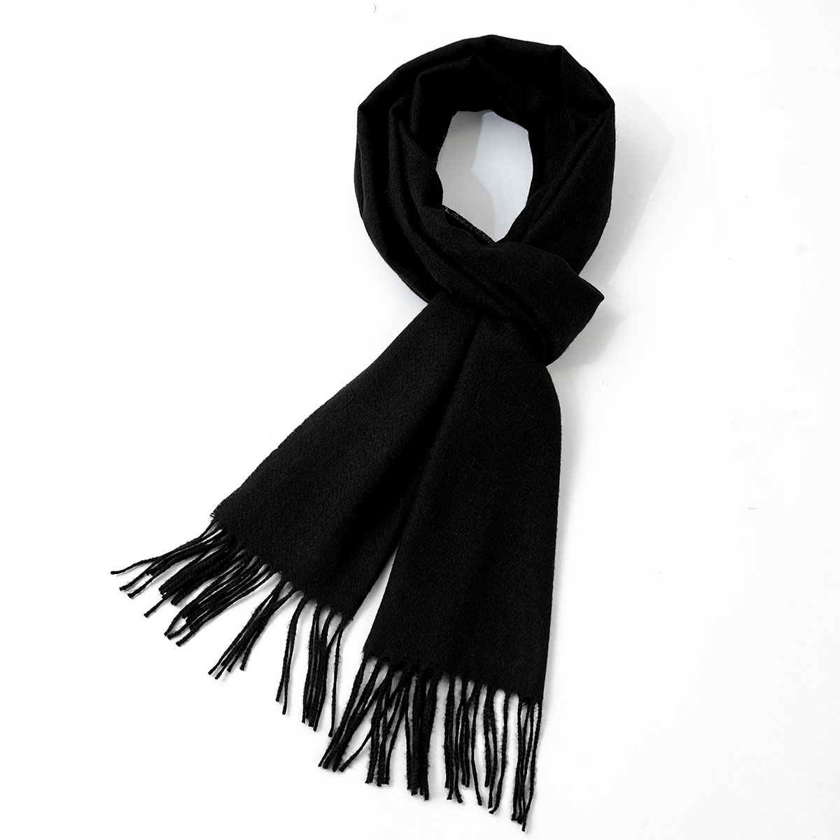 Men's Solid Color Imitation Ca - Muffler Men Wool 评论和价格